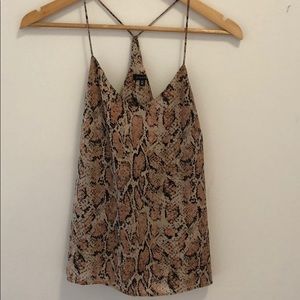 Snake print blouse